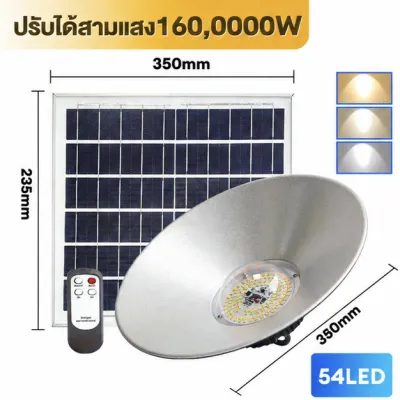 2500000W โคมไฟไฮเบย์ หลอดไฟวินเทจ ไล่ยุง 3สี ขาว ไฮเบย์ กันน้ำ กันฝน โซล่าเซล ไฟพลังงานแสงอาทิตย์ ทนแดด ระบายความร้อนได้ดี โคมไฟโกดัง ไฟเพดาน