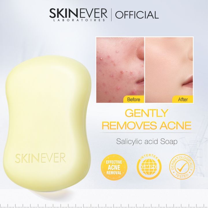 SKINEVER SALICYLIC ACID Refreshing Acne Soap Niacinamide Cenla Deeply
