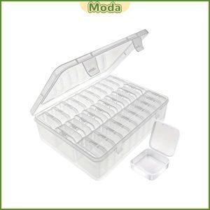 Moda Clear Plastic Storage Box 30 in 1 Portable Mini Divided Organizer for Jewelry Craft Small Parts