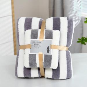 La Cucina 2In1 High Quality Microfiber Bath Towel & Hand Towel Gift Set - Soft & Absorbent
