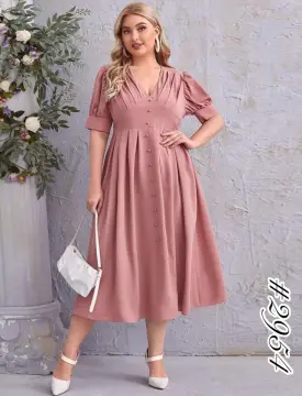 Buy Dress Plus Size Old Rose online Lazada .ph