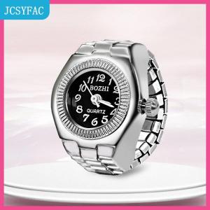 JCSYFAC Nhẫn cổ điển Punk Quartz Xem nhẫn cho vài phụ nữ người đàn ông hip hop mát đàn hồi co giãn xem Nhẫn Ngón Tay Cá Tính Phụ Kiện hip-hop