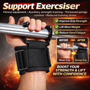 Dây Kéo Tập Gym Hỗ Trợ Cổ Tay Chắc Chắn - Móc Cầm Tăng Cường Sức Nắm - Dụng Cụ Tập Luyện Chuyên Nghiệp