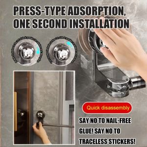 Towel Bar Non-marking Disassembly Towel Rack Light Luxury Adjustable Height Firmly Rooted Corner