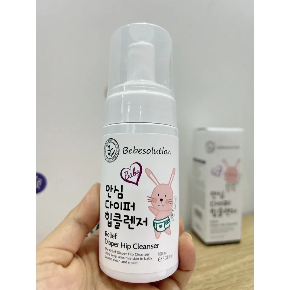 Bọt thay tã bỉm và chống hăm Bebesolution ECO cho bé từ sơ sinh