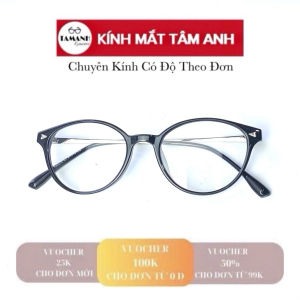 Gọng kính cận dáng mắt mèo 30319 càng kim loại thời trang phù hợp với nhiều khuôn mặt