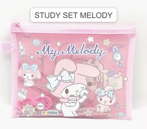 POUCH SANRIO STUDY SET SANRIO PERALATAN TULIS ANAK SET ALAT TULIS SEKOLAH ALAT TULIS KANTOR SET MEMO PENSIL KUROMI MOROL CINAMORROL CINAMOROL MEMO CINAMOROL ATK KANTOR MINI TAS SANRIO TAS KOSMETIK MY MELODY SANRIO POUCH KOSMETIK SANRIO