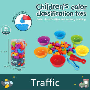 Rainbow Matching Game Montessori Puzzle Toy For kids Animal Cognition Color Sort Fine Motor Training Sensory Education Puzzle Toys Teaching Educational Toys Birthday Gift