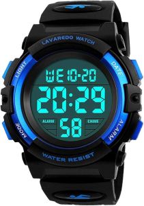 Kids WatchBoys Watch for 3-15 Year Old BoysDigital Sport Outdoor Multifunctional Chronograph LED 50 M Waterproof Alarm Calendar Analog Watch for Children with Silicone BandKids Gift