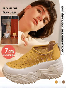 รองเท้าผู้หญิง เบา กลวง รองเท้าลําลอง รองรับการกันกระแทก สะดวกสบาย ฤดูร้อน ก้นหนา มีหลายสีให้เลือก