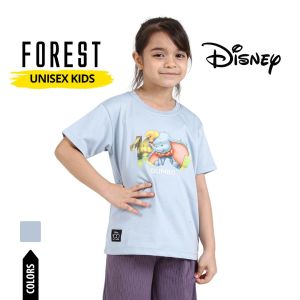 Forest x Disney 100 Year of Wonder Dumbo Airism Cotton Kids Family T Shirt | Baju T shirt Budak - FWK20075
