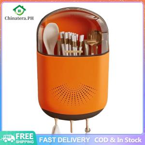 Kitchen Cutlery Storage Box with Lid Dustproof Spoon and Chopstick Organizer Utensils Cutlery Holder