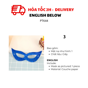 Mặt Nạ Giấy Lấp Lánh Phụ Kiện Hóa Trang Cho Tiệc Tùng Lễ Hội Nhiều Màu - Masquerade Masks Paper Eye Masks Cosplay Accessories For Parties Festivals PTK44