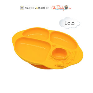 Marcus & Marcus Yummy Dips Suction Divided Plate for Baby 18m+ | Oh Baby Store
