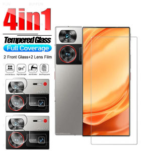 4in 1กระจกนิรภัยสำหรับ ZTE Nubia Z60 60z พิเศษ Z60Ultra เลนส์กล้องถ่ายรูปฟิล์มใสป้องกันรอยปกป้องหน้าจอการป้องกันอย่างเต็มรูปแบบ
