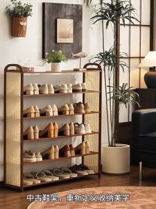 Multifunctional Sturdy Shoe Rack Indoor Outdoor Hallway Corridor Entryway Storage Shelf