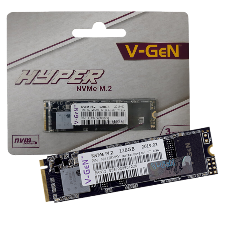 SSD 128GB Nvme V-Gen Solid State Drive SSD Sata M2 NVMe 128Gb V