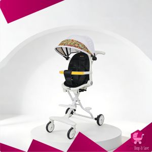 BabyShop-C772 Kereta Dorong Bayi Lipat Dua Arah Stroller Dorong Bayi Dengan Atap / Perlengkapan Bayi Portable Stroler Roda 4 Import