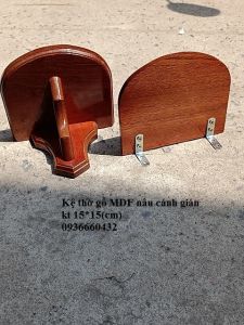 Kệ bàn thờ công giáo mini màu nâu cánh gián 15x15(cm) để vừa tượng cao 30cm hoặc 40cm
