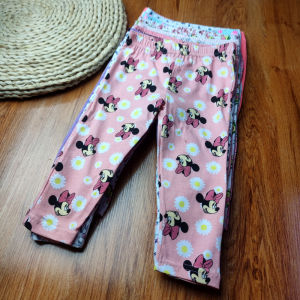 Kids Everyday Cotton Leggings For Girl(18M~6Y)- Random Design