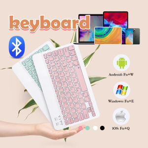 4 Colors Wireless Bluetooth Keyboard/Mouse Set 10inch Ultra Thin Portable Rechargeable Lightweight for Tablet iPad Android Windows iOS Mac Laptop