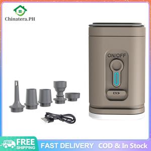 [Fast Delivery] Camping Light Electric Air Pump 1200mAh Portable Air Compressor 4000Pa Wireless Inflator Pump for Air Boat Swimming Ring