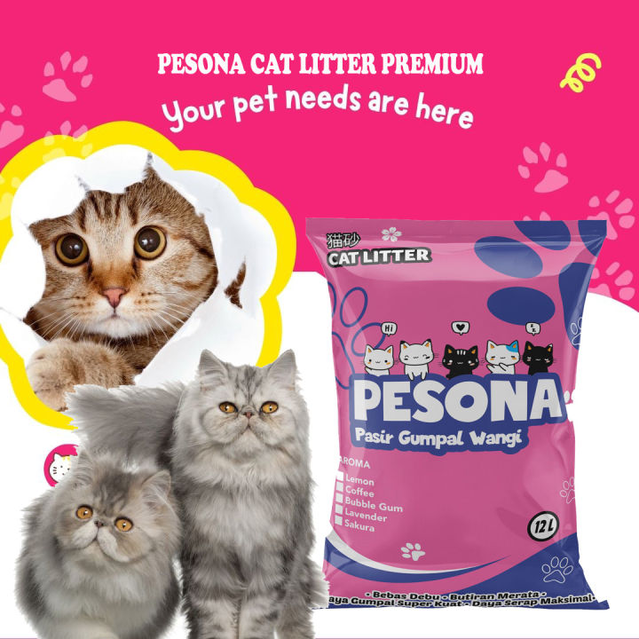 THE BEST CAT LITTER -PESONA 12 liters of the best cat litter-PASIR