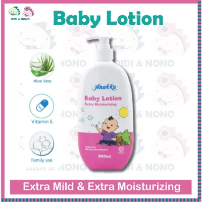Anakku Extra Mild & Extra Moisturizing Baby Lotion Losyen Bayi (500ml) Paraben Free