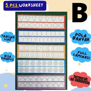 Belajar Latihan Menulis Writing Skill Pattern Pola Garis Flash Card Wipe and Clean Kartu Mainan Edukasi Edukatif Anak Montessori