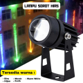 KENTLITE Lampu Sorot Outdoor Taman Hias Anti Air Hujan 90-240V 5 Watt Waterproof Putih Merah Biru Hijau. 