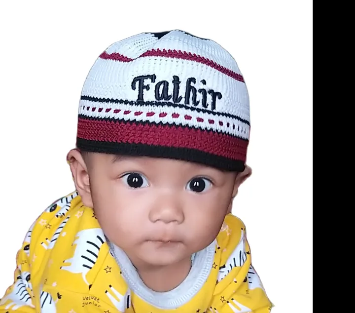 Peci%20Bayi%20Anak%200-4%20Tahun%20Bordir%20Nama%20Bahan%20Rajut%20Lembut%20-%20Image%202