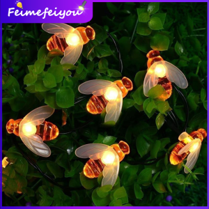 Lampu Hiasan Decorative Lights Fairy Lights Outdoor Lights Solar Lights Waterproof Decorative Light 8 Modes Garden Solar Light Bee Model