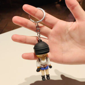 good 999 Fashion Peace elite Jedi survival Cute PVC three-dimensional cartoon character keychain KA-012