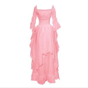 Vintage Victorian Medieval Dress Renaissance Black Gothic Dress Women Cosplay Halloween Costume Prom Princess Gown Plus Size 5XL#Superbuy㏇X0407