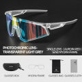 ROCKBROS HD Cycling Sunglasses Polarized Anti-UV MTB Shades Ultralight Photochromic Unisex Road Bicycle Glasses. 
