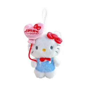 12cm Kawaii Sanrio 50th Anniversary Series Hello Kitty Melody Kuromi Plush Keychain Pendant Cinnamoroll Anime Doll Backpack Pendant Fans Collect Gift