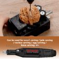 24pcs/Set Mesin Gerinda Mini Elektrik 100V-240V Pengaturan Tanpa Langkah Kecepatan Electric Grinder Mengukir Alat Pena Bor Mini Alat Pena Ukir Listrik Penggiling 3000-18000 Putaran/Menit untuk Milling Polishing. 