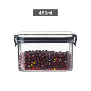 【Japanese Style】1800/1300/460ML Transparent Storage Boxes Sealed Jars with Lid Grain Food Fresh Keeping Canisters with Cover Kitchen Dry Food Candy Stackable Container