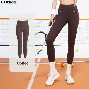 Luoke Yoga Pants with High Elasticity Quick Drying High Waist Hip Lifting Abdominal Contraction Seamless Slimming Sports and Fitness Pants for Women