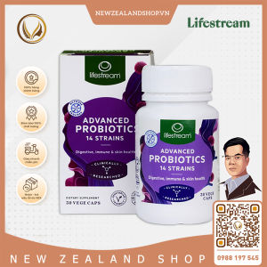 Viên uống men vi sinh hỗ trợ tiêu hóa Lifestream Advanced Probiotics 30 viên