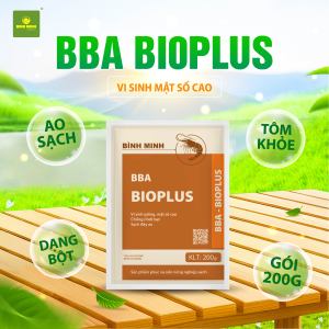 Vi sinh mật số cao BBA BIOPLUS 200g – Xử lý đáy ao ổn định màu nước giảm khí độc - Chính hãng Bình Minh Capital