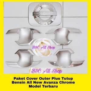 Cover Outer Dan Tutup Bensin All New Avanza Elegant Full Chrome