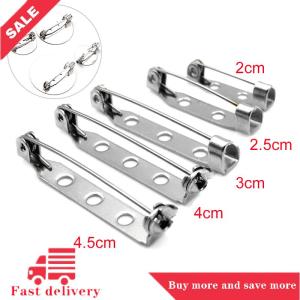 [COD] bluesea 10pcs Safety Brooch Catch Bar Locking Pins Back Base Jewelry Findings DIY Craft