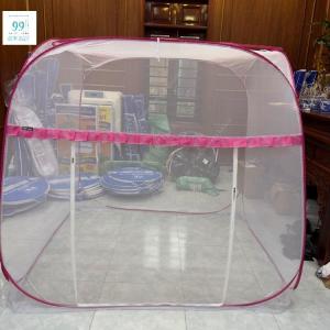 Màn Chụp Tự Bung Đỉnh Vuông - Mùng Chống Muỗi Côn Trùng Hiệu Quả ( Hàng VNXK )