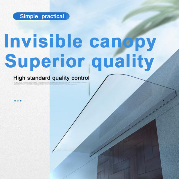 Invisible Bracket-Free Awning, Clear Rain Cover for Balcony & Windows ...