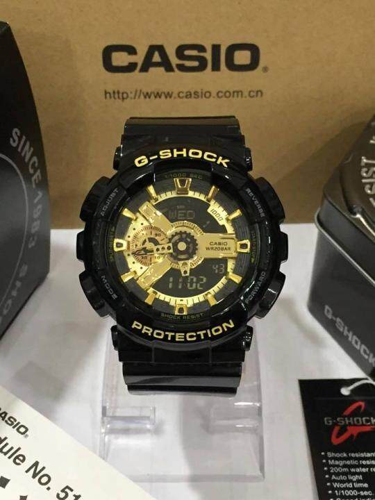 G shock ga hot sale 110 black gold