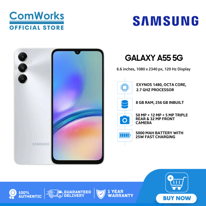 ComWorks Official Store | Samsung Galaxy A55 5G 8GB 256GB | 6.6 inches ...