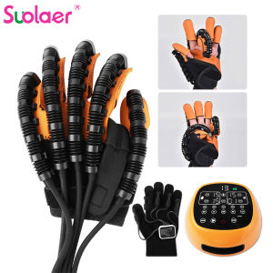 Suolaer Intelligent Massage Gloves Stroke Hemiplegia Rehabilitation Hand Function Robot Gloves Rehabilitation Training Glove Finger Care