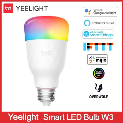 {KMSJGDF} Yeelight Smart LED Bulb W3 Color YLDP005 light lighting smart home wireless bluetooth wifi control RGBW lamp No Hub Required