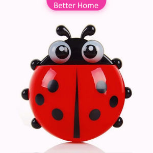 Better ที่เก็บแปรงสีฟัน ที่วางแปรงสีฟันลายเต่าทอง การออกแบบติดผนังแบบไม่มีรูพรุน toothbrush holder